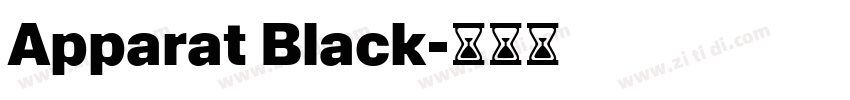 Apparat Black字体转换